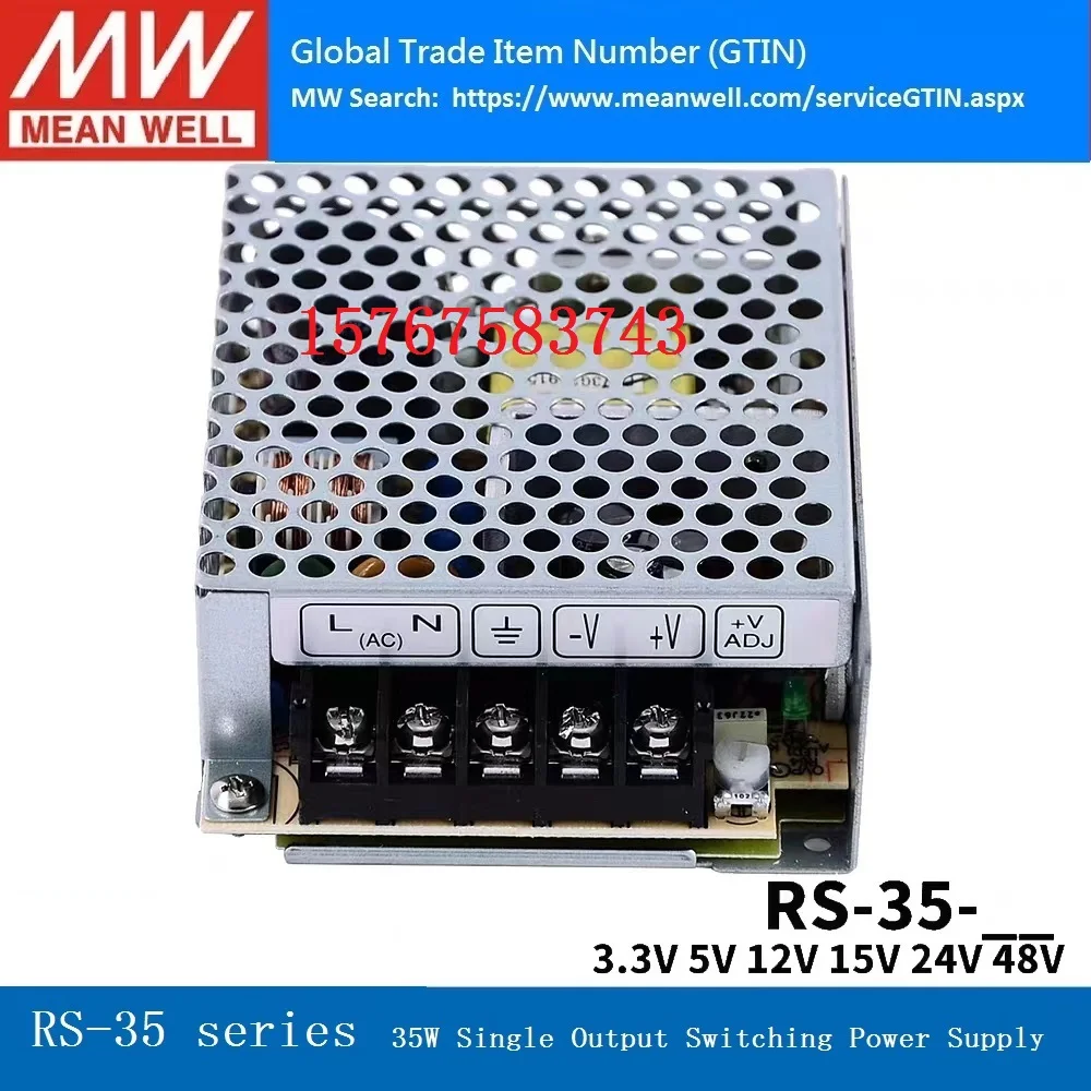 Taiwan Mean Well RS-35-15 15V 2.4A Single Output Switching Power Supply AC-DC Brand New Original Authentic