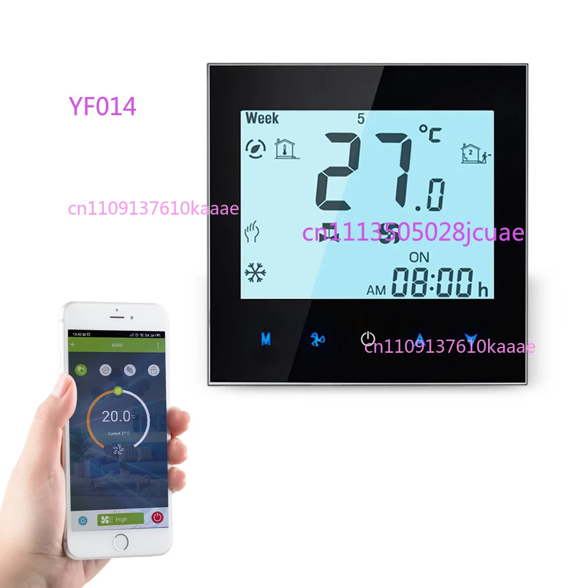 

Graffiti 0-10V central air conditioner thermostat panel intelligent WiFi remote proportional integral fresh air control switch
