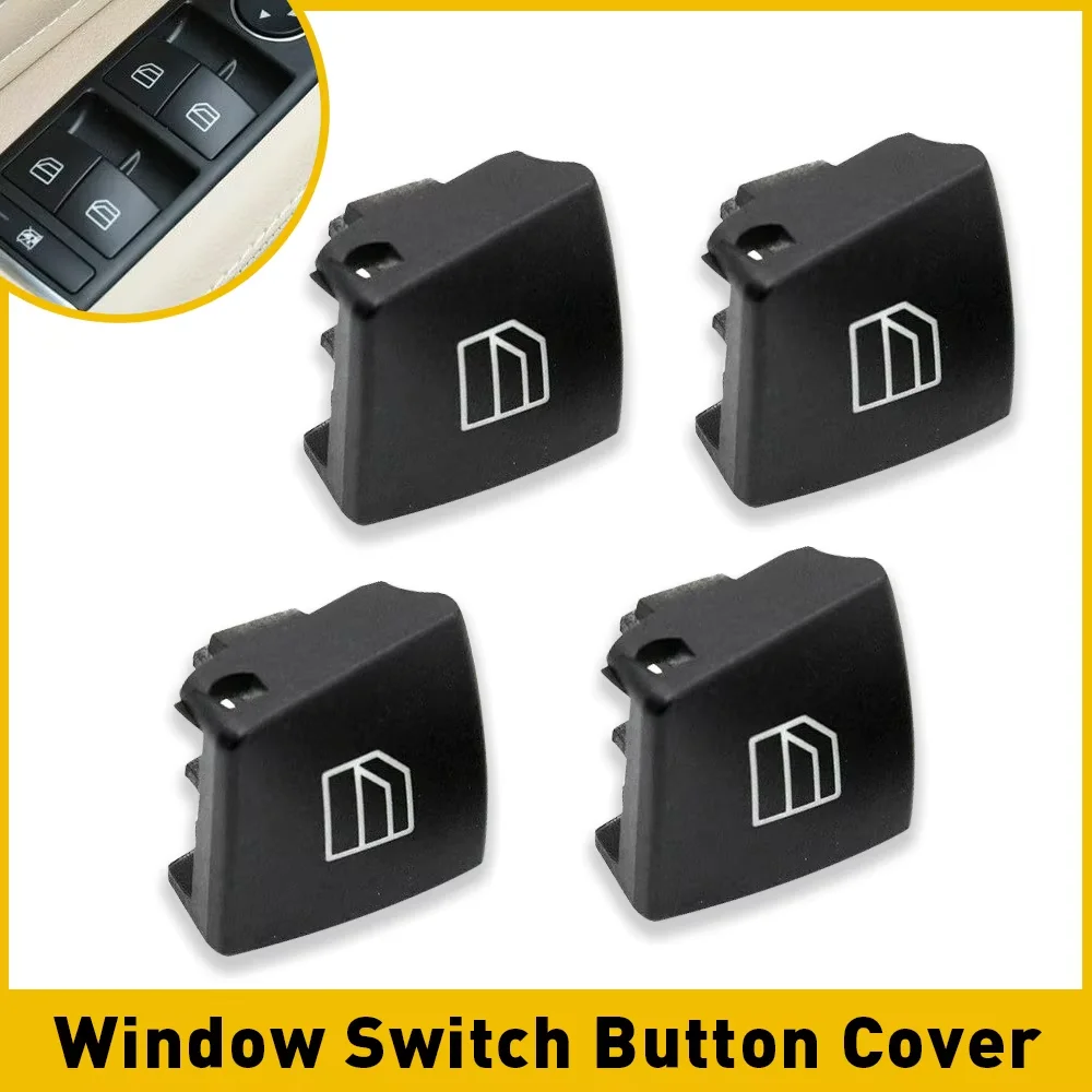 1Pcs Car Power Window Switch Button Cover Cap for Mercedes Benz A B C E GLA GLK Class W204 X204 W212 W207 Interior Accessories