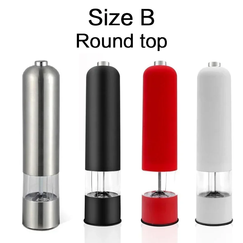 Multifunctional Pepper Mill Automatic Herb and Spice Grinder Stainless Steel/ABS Pepper Kitchen Black Pepper Salt Food Grinder