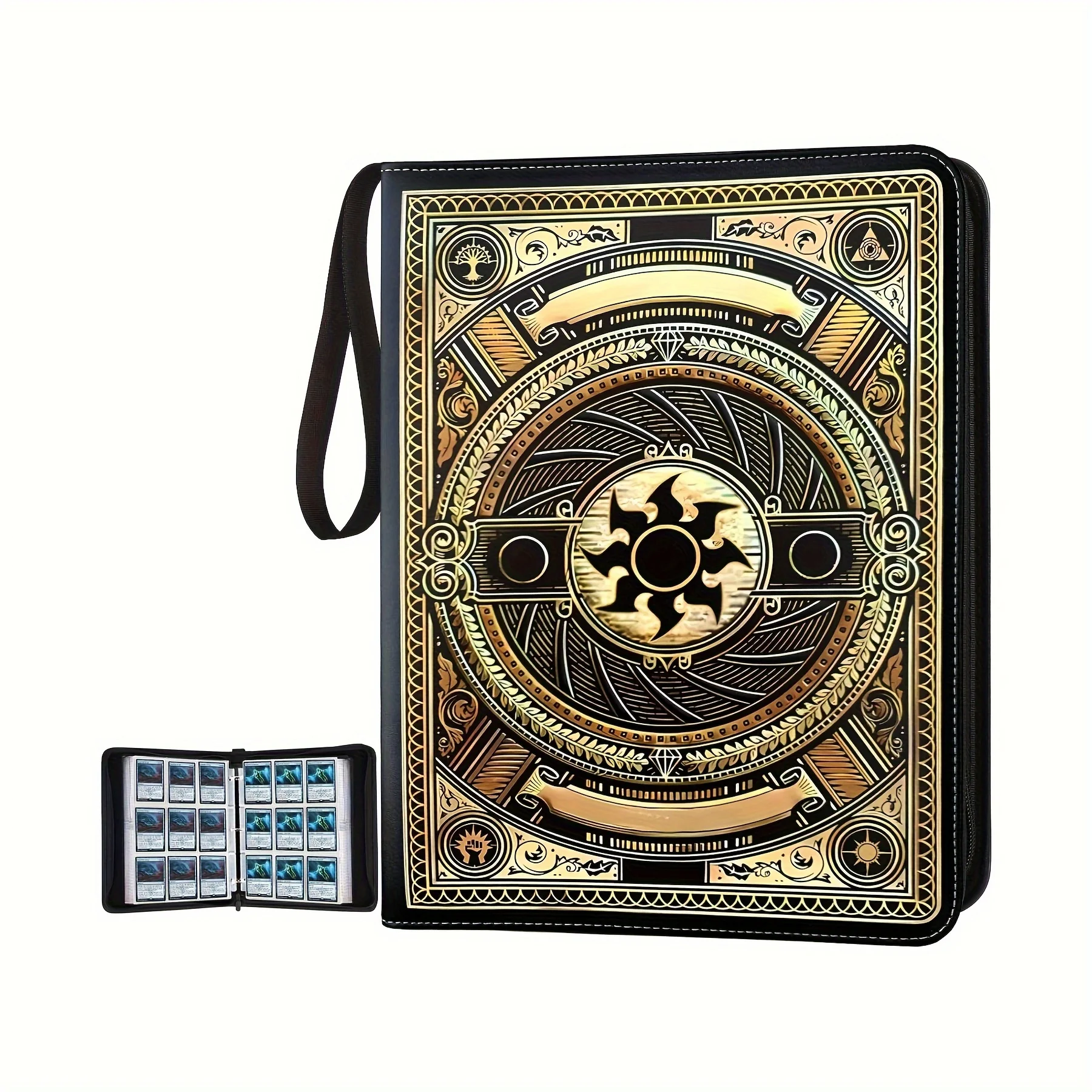 

Trading Card Binder Holds 900 Cards,Premium Collector Card Album for Standard Cards,Card Collection Folder for MTG,TCG,Yugioh