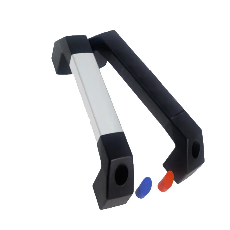 

150mm-800mm Black Industrial Tubular Handle Aluminum Alloy Square Tube CNC Machining Center Door Handle XAH21-XAH22 Nylon Base