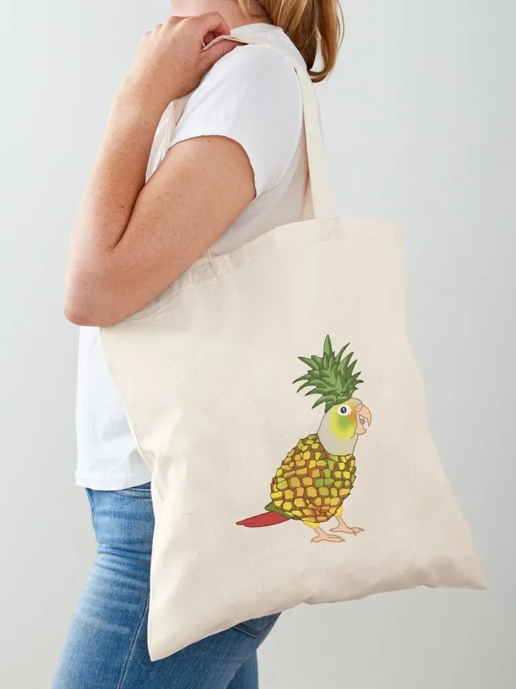 

funny Green Cheeked Pineapple Conure doodle Tote Bag Handbags women Women's tote bag bags luxury women cute tote bag