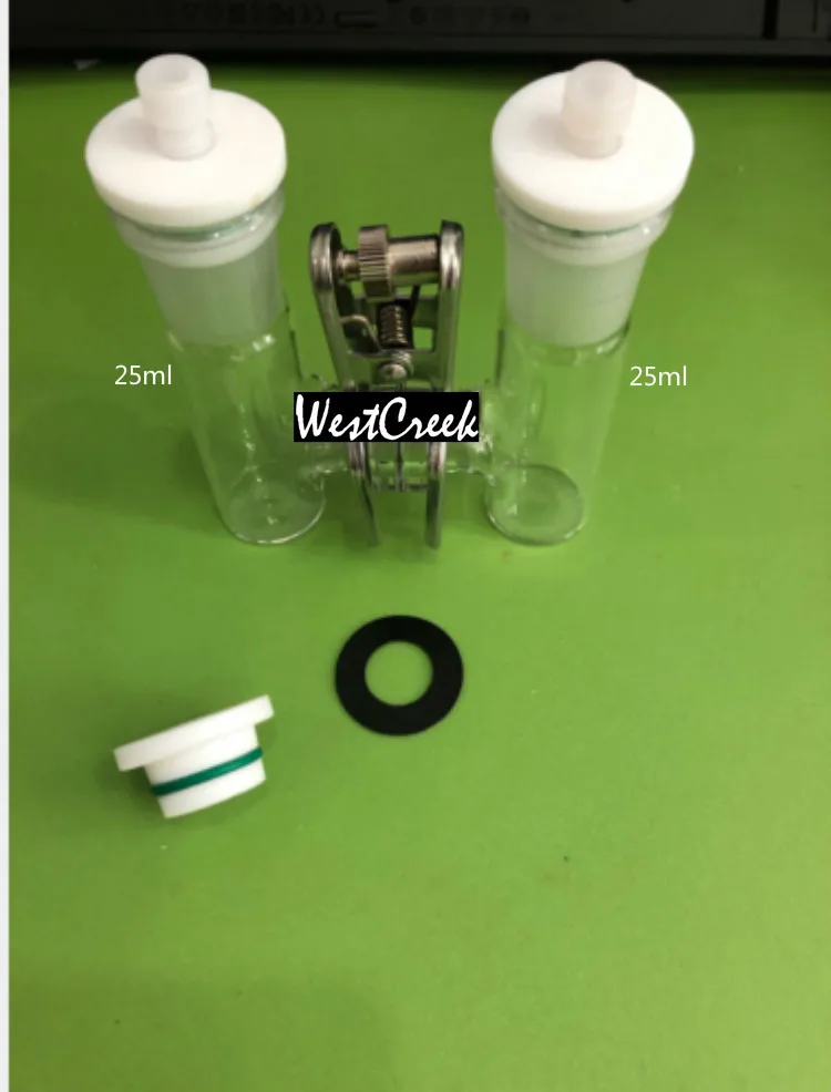 WESTCREEK Exchangeable Membrane H Cell. Glass Cell. Type H Sealed Cell. Monomer 25ml, Total Capacity 50ml. Electrode.