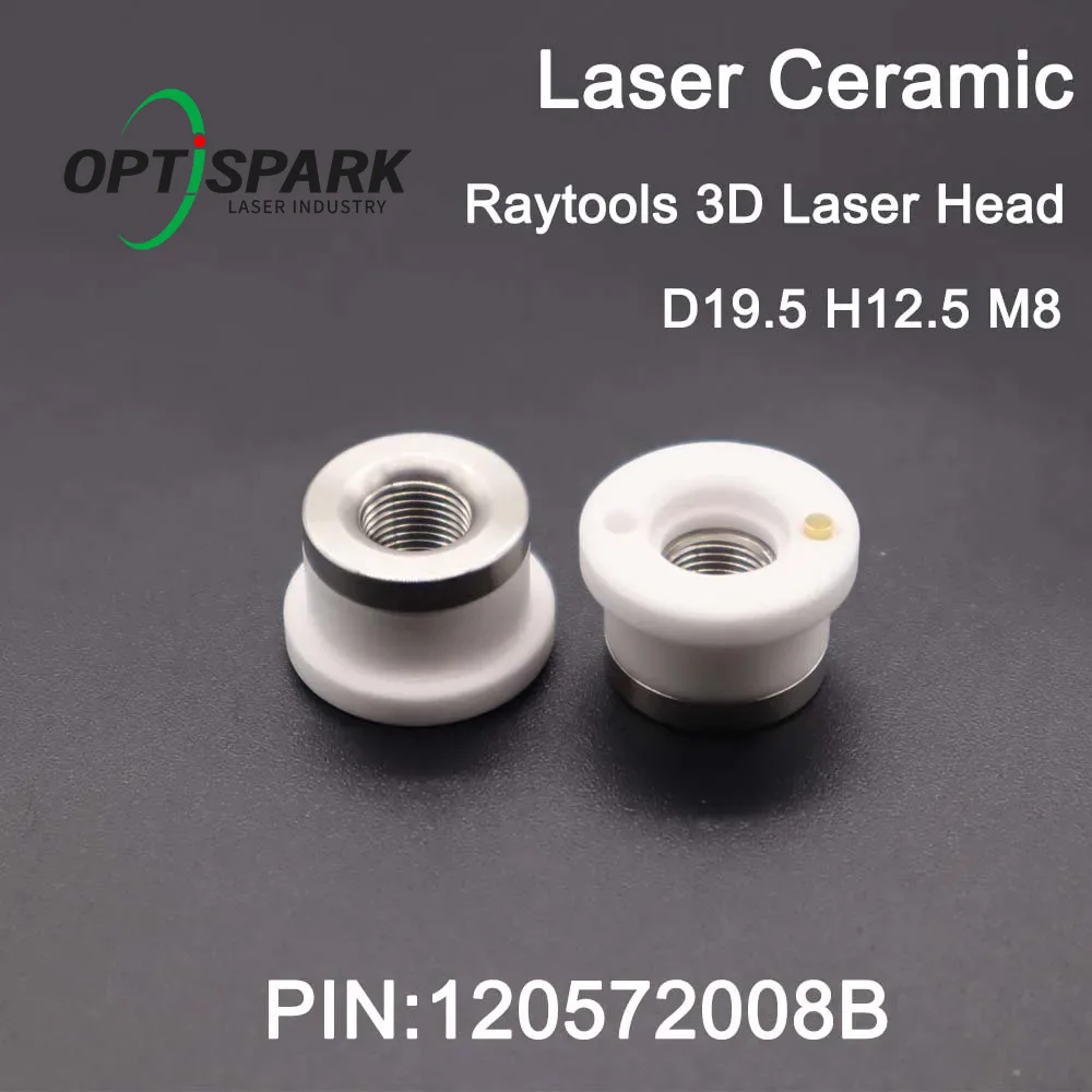 Rraytools 3D Laser Ceramic 120572008B for Raytools Laser Head Nozzle Holder M8 D19.5 BT210S BM240S BM109 BM111 Laser Head