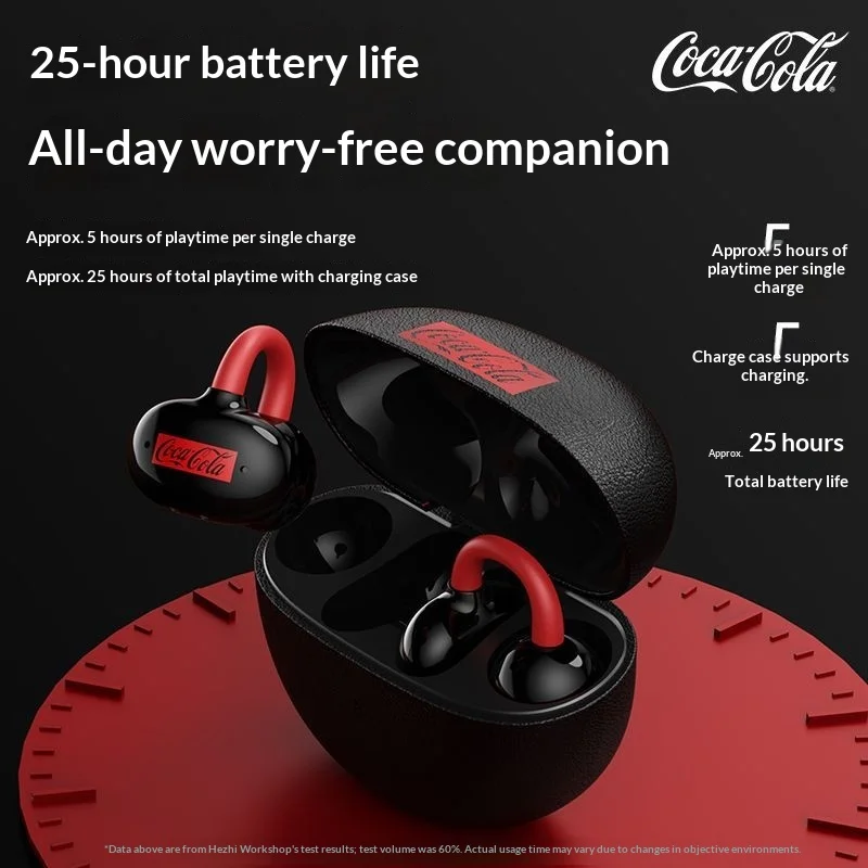 Coca-Cola Bluetooth 6.0 Earphones Wireless Bone Conduction