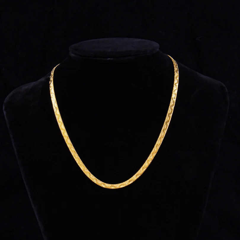 Serpentine Pattern Stainless Steel Snake Chain Necklaces For Women Men Accessories Stainless Steel Jewelry On The Neck Choker