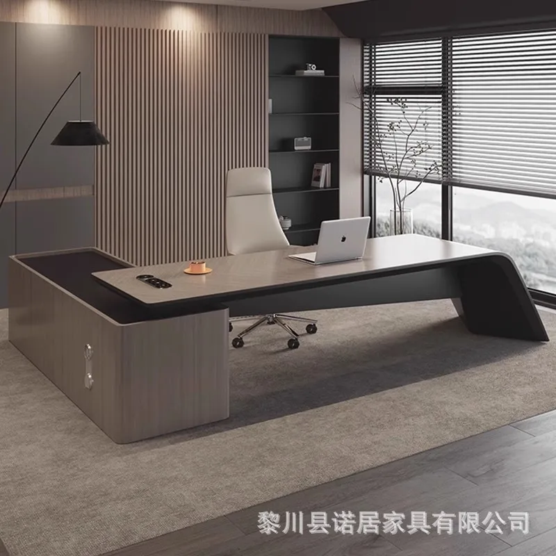 CEO Desk,Boss Table,Light Luxury, Simple Modern Design, Suitable For Executives And Managers