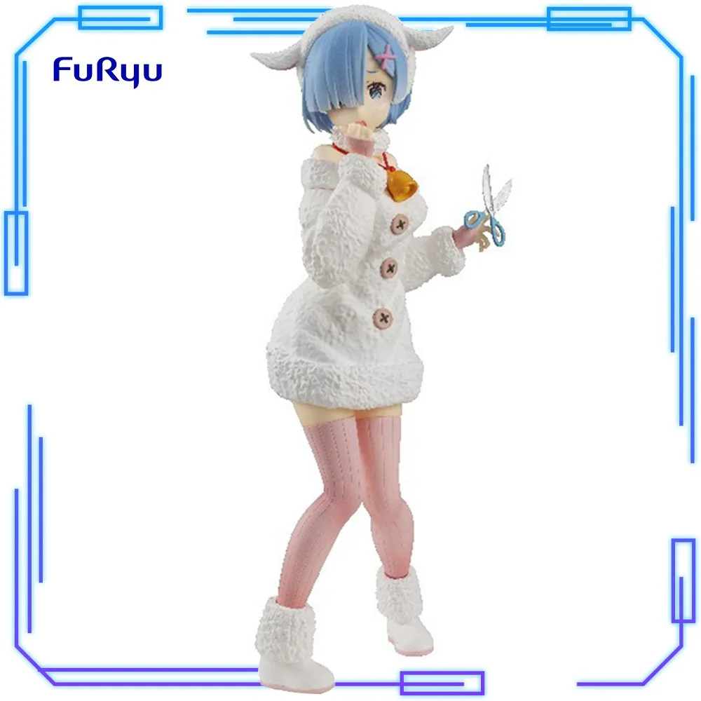

В наличии FuRyu Original Genuine Re: Life A Different World From Zero Rem Wolf and Seven Little Goats 21 см Модель Фигурка Игрушки Подарок