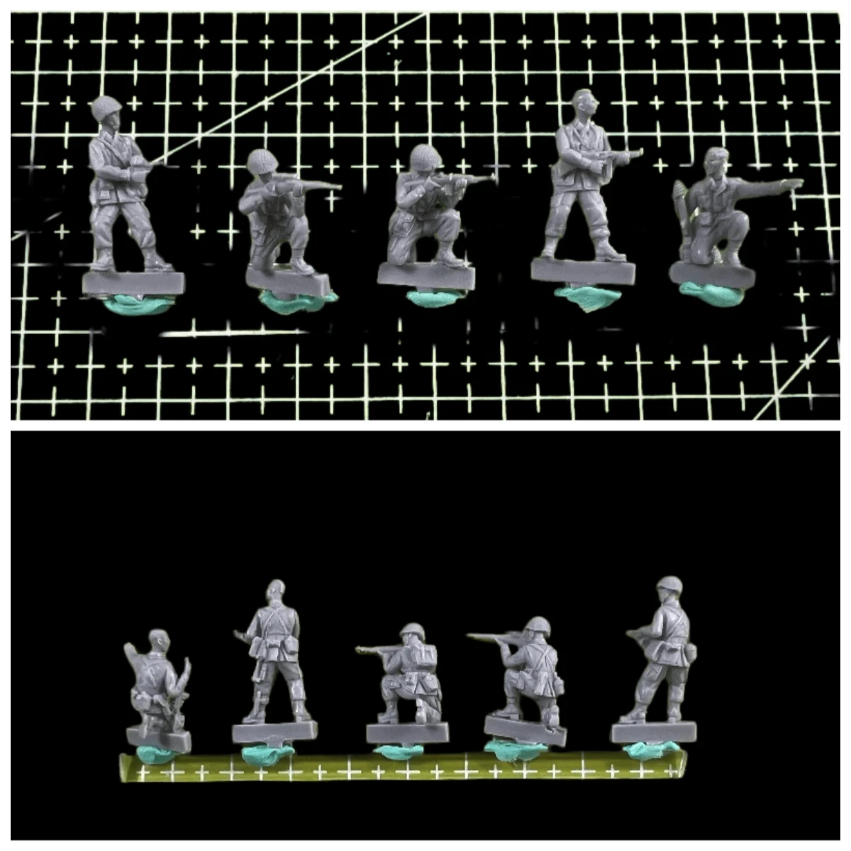 

Very Small 1/72 Resin Model Kit GK, WWII US Airborne Soldier 5-person Model, Unpainted