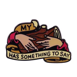 Twin Peaks Brooch Log Lady Enamel Pin One Day My Log Will Have Something To Say David Lynch TV Series