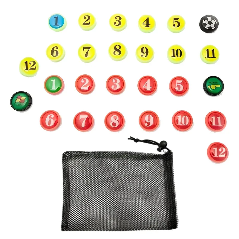 27pcs Magnetic Board Accessories for Football And Basketball Coaches Durable And Versatile Sports Training Aids