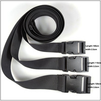 Outdoor Student Military Training Adjustable Waistband No Metal Leisure Belts Tactical Men's Elastic Belt Black Automatic Buckle