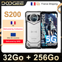 Doogee S200 robust Smartphone 32Go + 256Go 10100 mAh 33W fast Charge 100MP camera 6,72 + IP68 Phone 5G NFC GPS