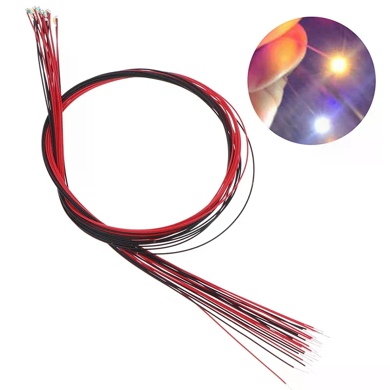 10Pcs Soldered 20cm T0603wm Micro Litz Wired Leads Warm White Smd Led 0603 High Quality Durable For Daily Use Home Office