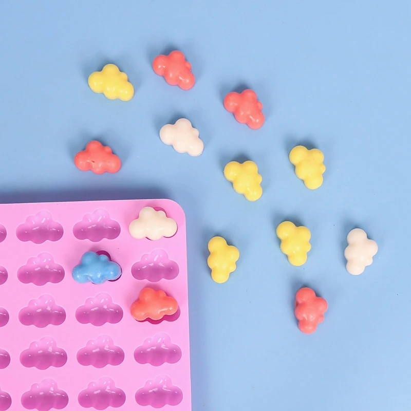 Stampo in silicone nuvole: forma meteorologica per cottura fai da te, torte, cioccolato, fondente, cubetti di ghiaccio, mousse e decorazioni per torte
