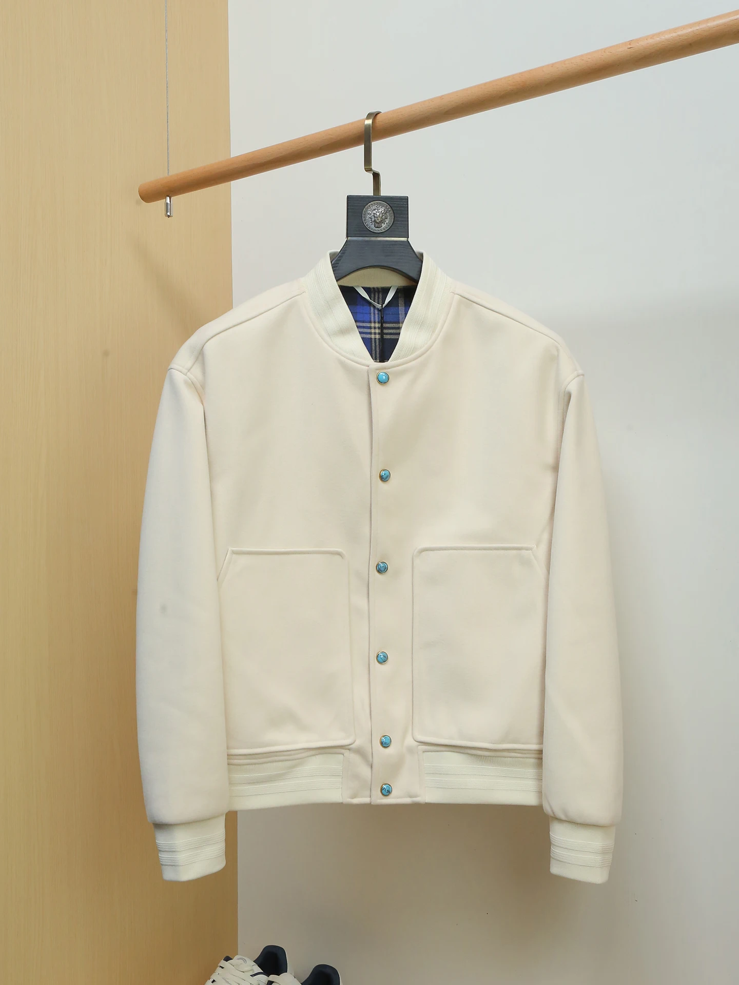 

Slim Fit ort Baseball Collar Jaet Men's Faion Brand Spring Autumn New Sle Polyester Fiber ket Long Sve Button C...