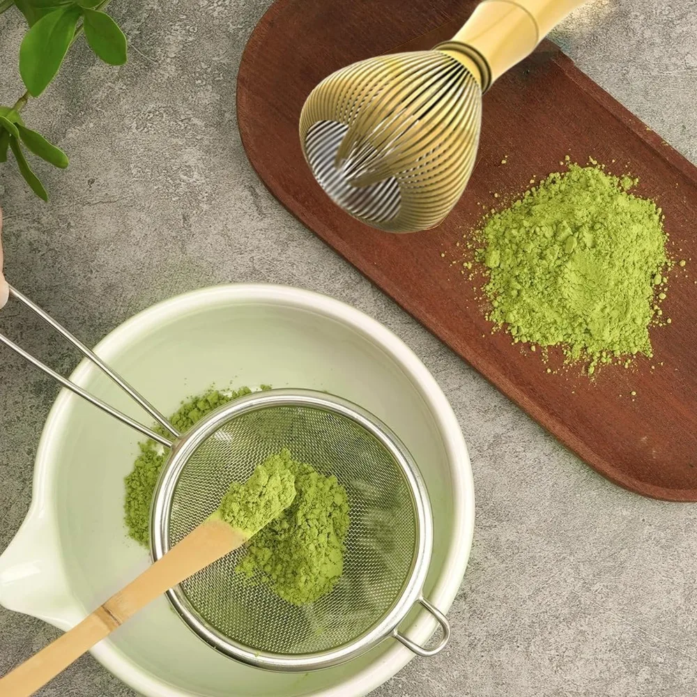 New Resin Matcha Whisk With Whisk Holder Smooth Green Tea Powder Whisk Portable Reusable Matcha Whisk Set Tea Set Accessories