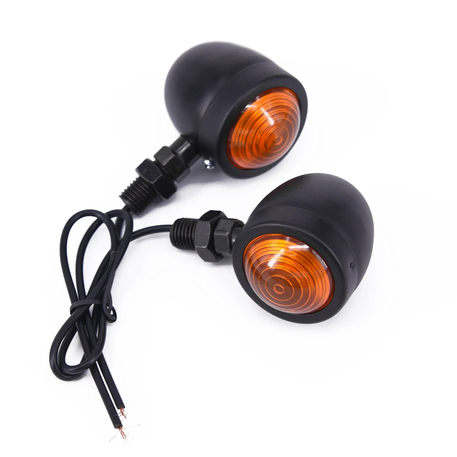

Accessory Lamp Retro Lights Replacement Part Decor 2Pcs Black Motorcycle Turn Signal Indicator DC12V Practical