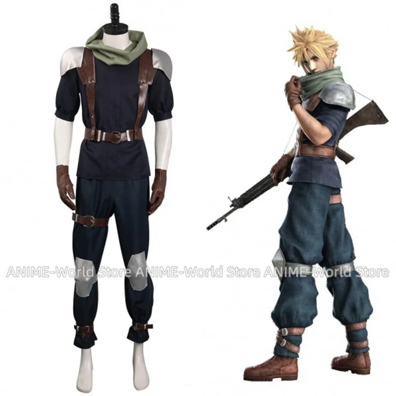 

Final Fantasy VII Reunion-Crisis Core Outfits Halloween Cosplay Costume Any Size