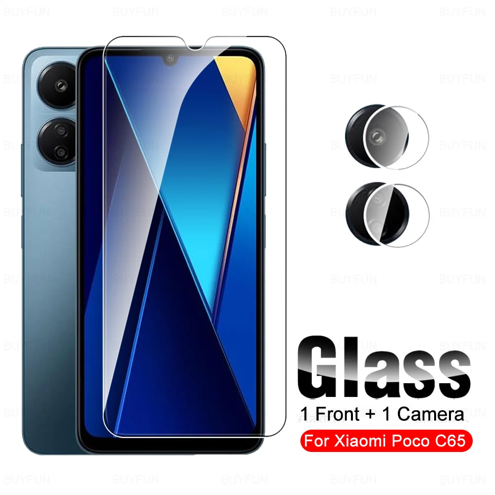 Camera Tempered Glass For Xiaomi Poco C65 Protective Glas Poko Poxo Little C 65 65C PocoC65 4G 2023 6.74'' Lens Screen Protector