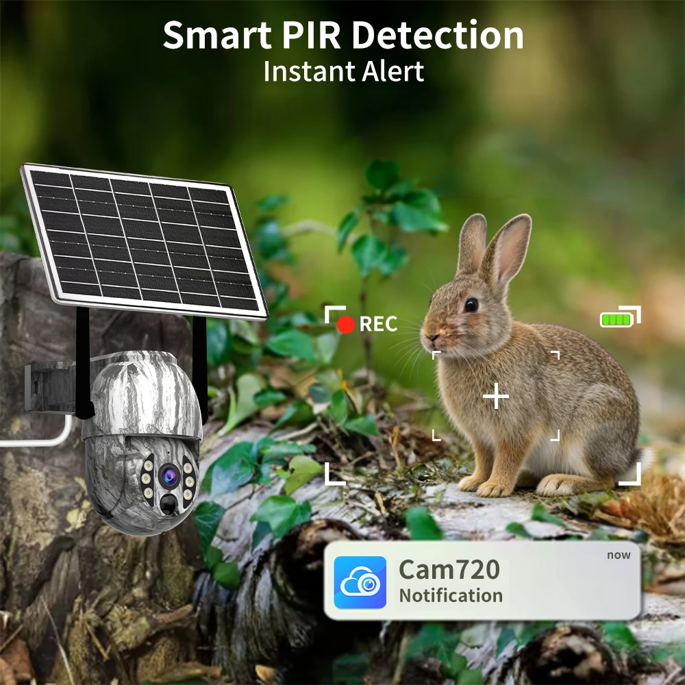 Outdoor Hunting Video Camera - Jooan 4K 4G Solar Outdoor Hunting