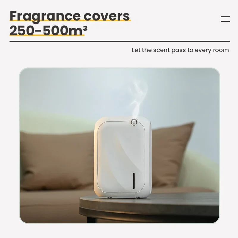 GRTCO Electric Aroma Diffuser Fragrance 500m³ Bluetooth Wall Hanging Perfume Air Freshener 140ML Capacity Flavoring for Home