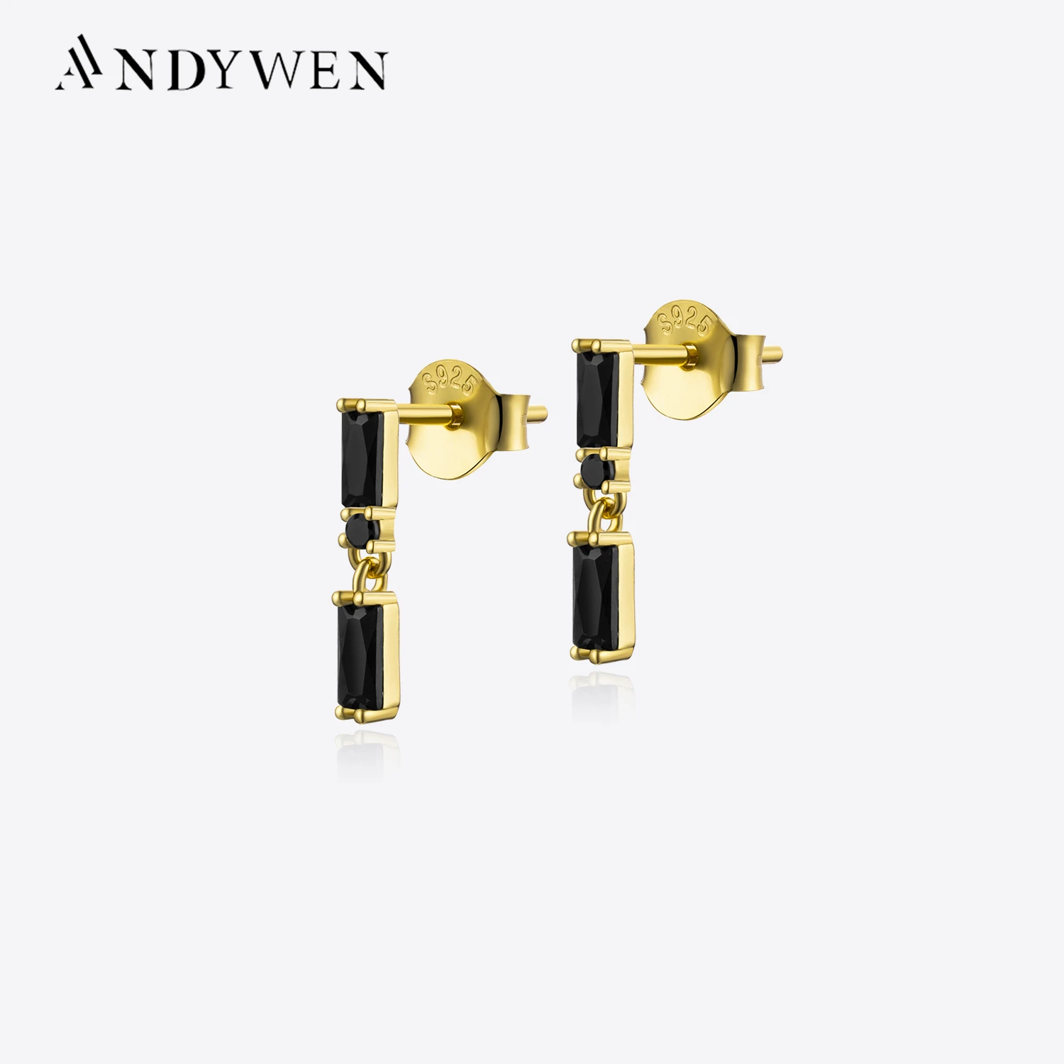 

Серьги-гвоздики из серебра 925 пробы с двумя фианитами