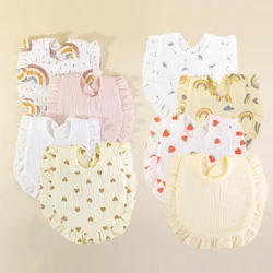 Newborn Bibs Infant Burp Cloths Muslin Cotton Baby Bibs Drool Bandana Saliva Towel Muslin Baby Bibs