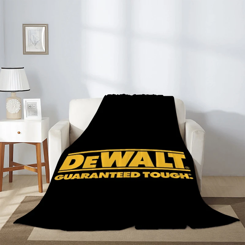 

Custom Blanket Sofa Winter Dewalt Logo Fluffy Soft Blankets for Bed Furry Machine Washable Throw & Throws Baby Fleece Beds Nap