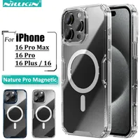 Nillkin Magnetic Case for iPhone 16 Pro Max / 16 Pro / 16 Plus / 16 16ECompatible with Magnetic Accessories Air Bag Four Corners