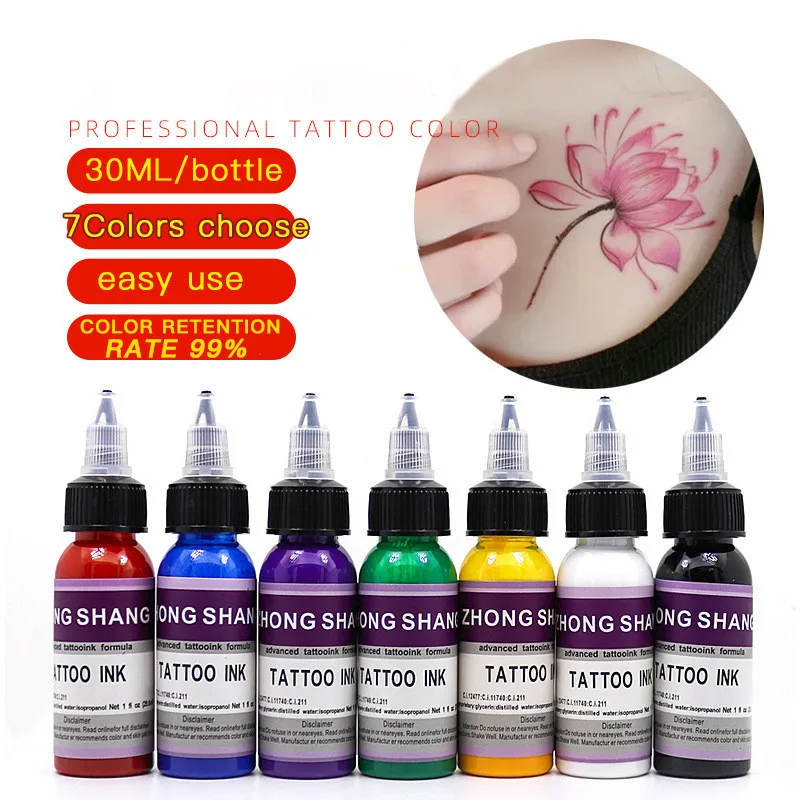 

30ml Colors Tattoo Ink Pigment Body Art Tattoo Kits Professional Microblading Permanent Makeup Eyebrow Eyeliner Tattoo Supplies