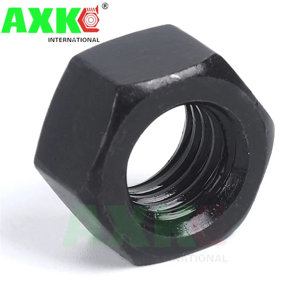 1 Piece Hexagon Hex Nuts M30 M36 Black Oxide Carbon Steel Metric Nuts