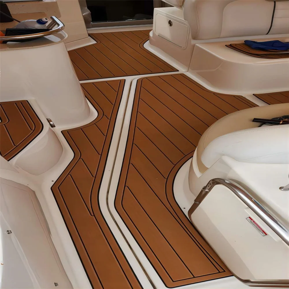 

Sea Ray Sundancer 335 2008, платформа для плавания, кокпита, лодка, пена EVA, пол из тикового дерева, SeaDek MarineMat, стиль Gatorstep, самоклеящаяся