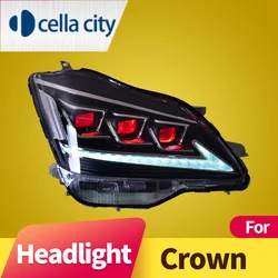 car styling for Toyota Crown 2005-2009 LED headlight for crown led dynamic turn signal headlamp accesspories