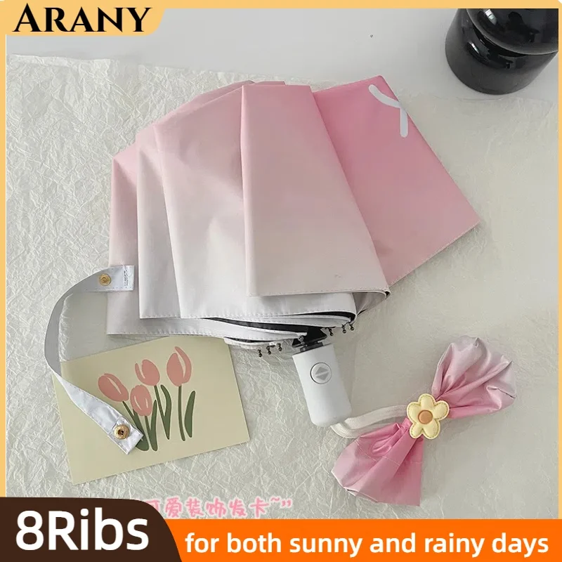 

ARANY The Sea Salt Gradient Ins Fully Automatic Sun Umbrella Can Be Used for Sun Protection UV Protection Sunshade and Umbrella