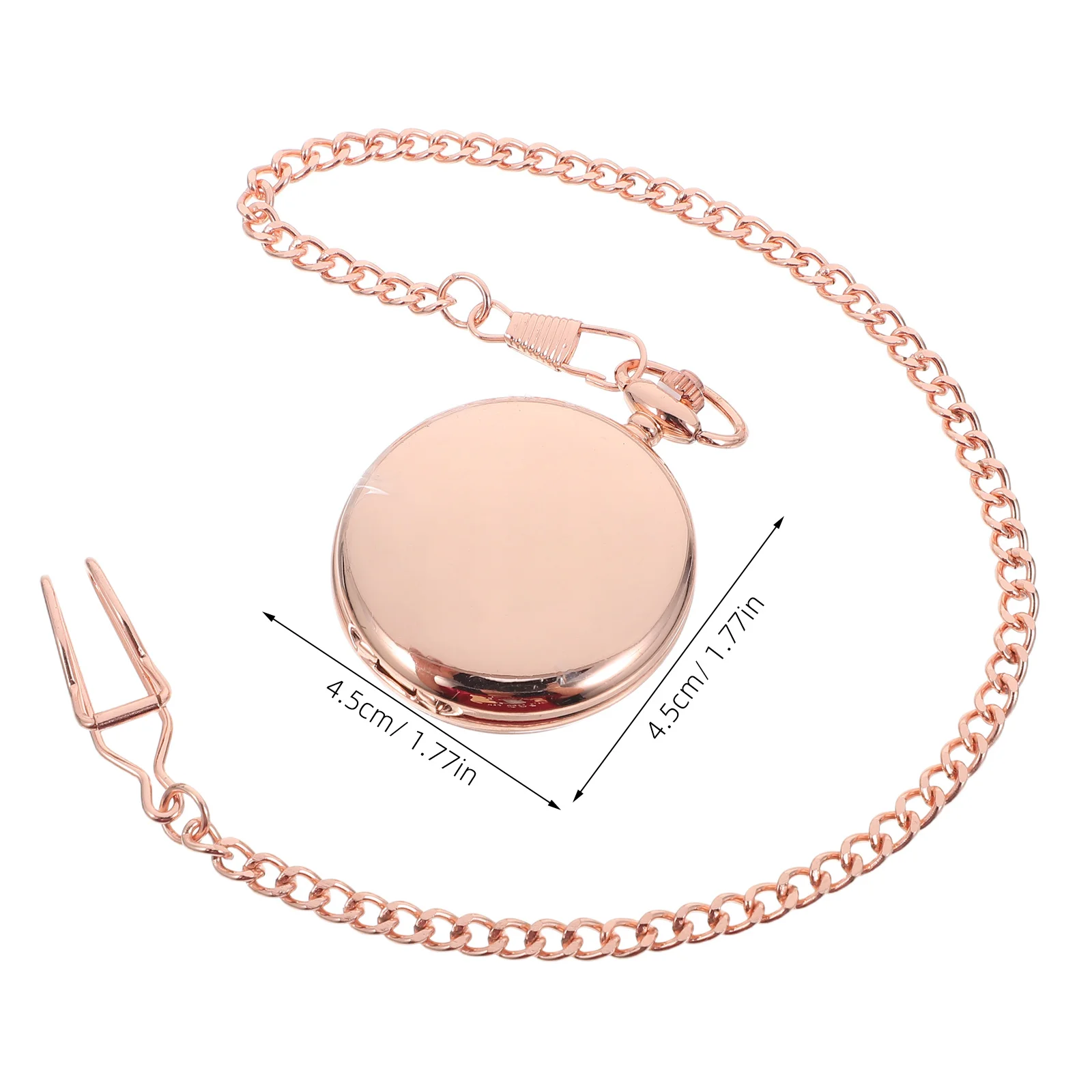 メンズ ヴィンテージ懐中時計 チェーン付き クォーツムーブメント ローマ数字 スムース仕上げ チョッキ スチームパンクコスチューム フォーマルイベント