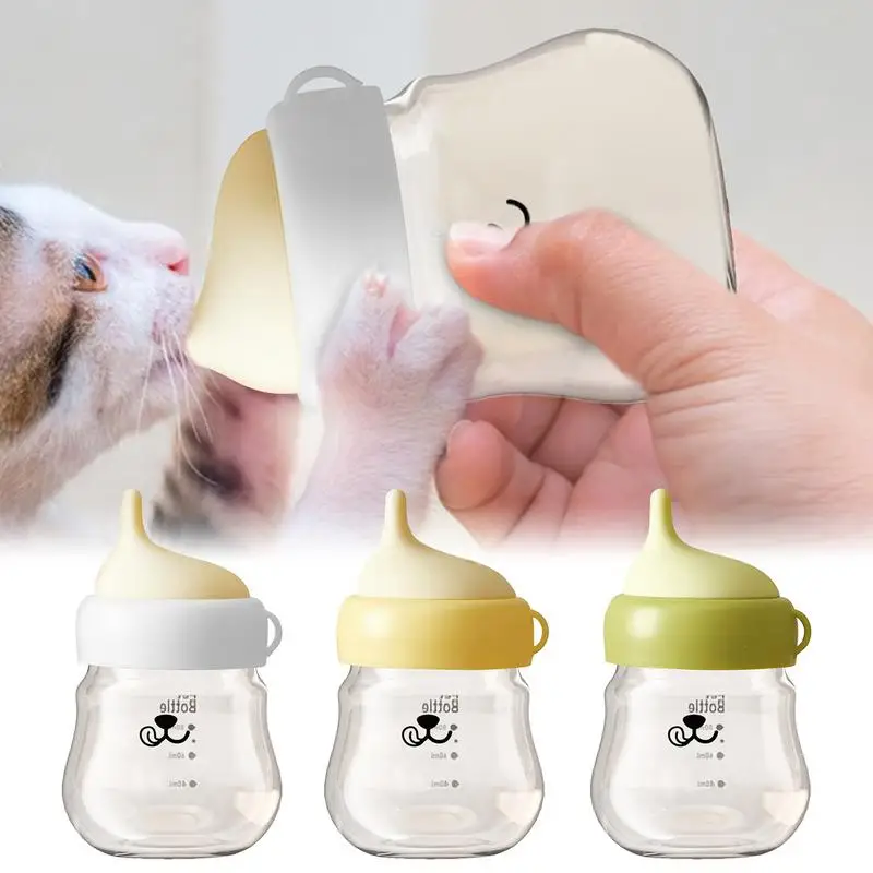 Kitten Nursing Bottle Pet Bottle Small Animals Anti Choking Puppy Feeder Adjustable Kitten Milk Feeder Cat Baby Nursing Feeder