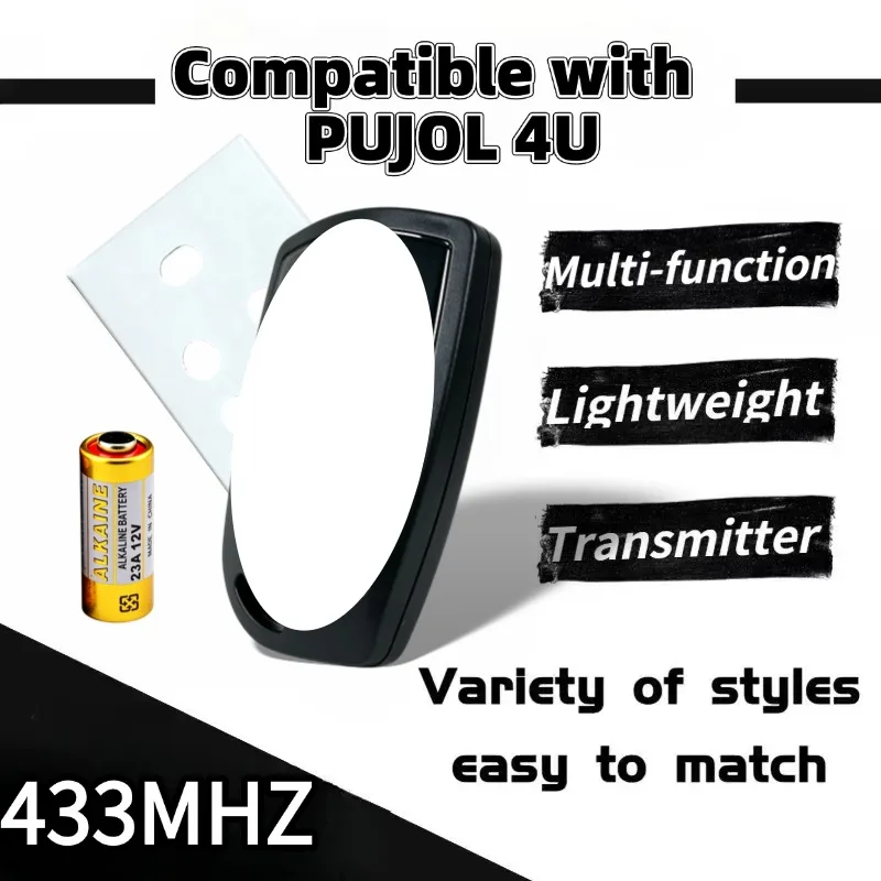 Replacement Remote Compatible with PUJOL VARIO 4U 433.92MHz for VARIO PRO MERCURIO OCEAN MOON Garage Gate Transmitters