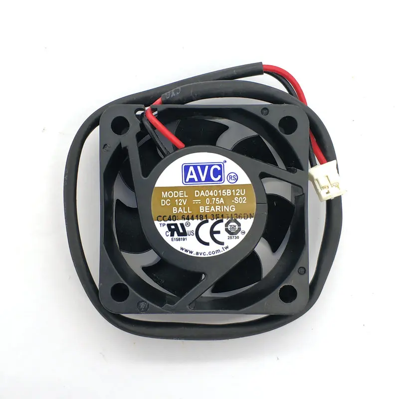 

New DA04015B12U FOR AVC 4015 12V 0.75A Cooling Fan 2Wire 2Pin 40*40*15mm