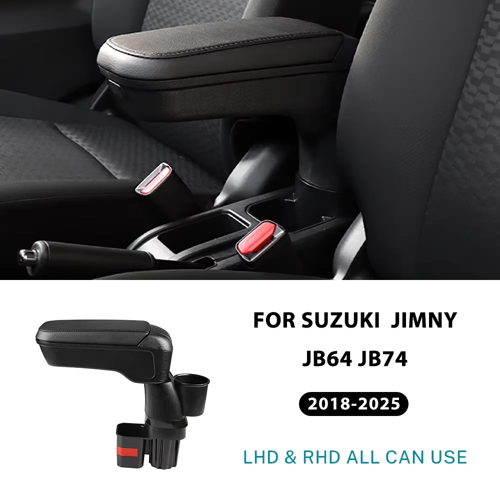 

Car Armrest For Suzuki Jimny JB64 JB74 2018 2019 2020 2021 2022 2023 2024 2025 Armrest Box Accessories storage Box Retrofit part