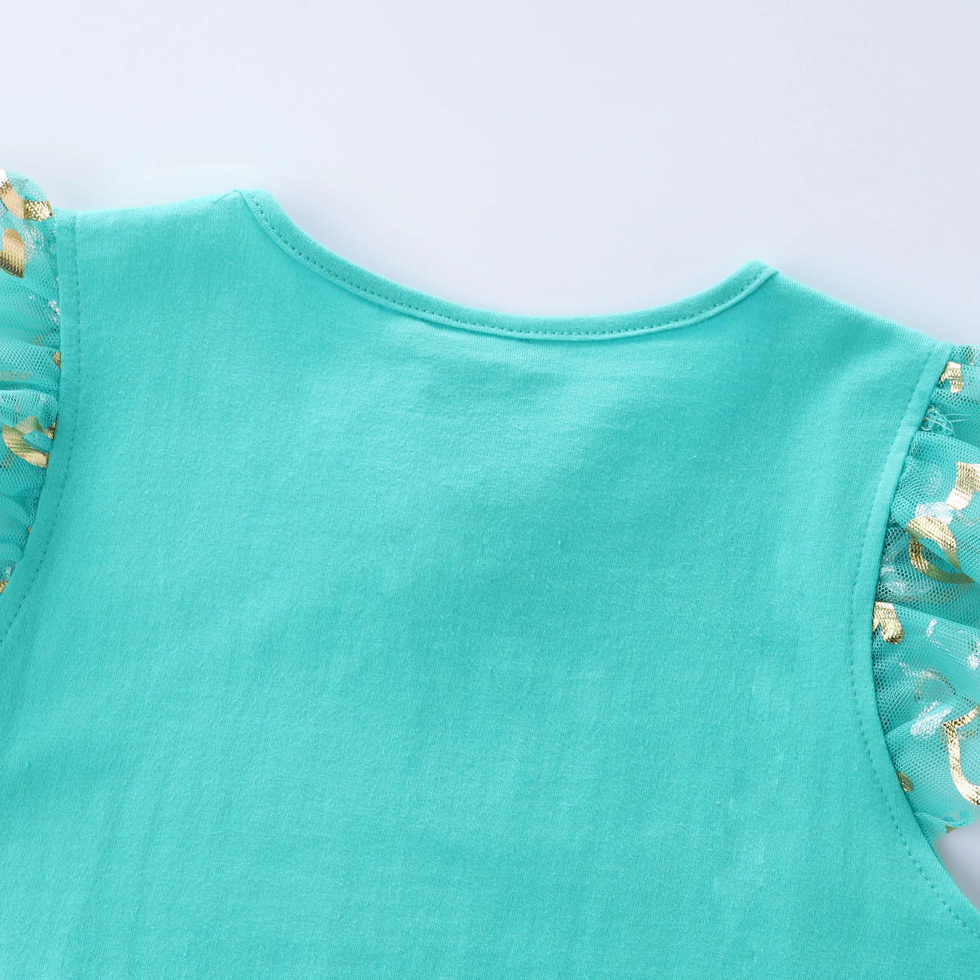 Einhorn kleid für Mädchen: neues ärmelloses besticktes Party kleid für Kinder im Frühjahr/Sommer sh1696 – Detail 20