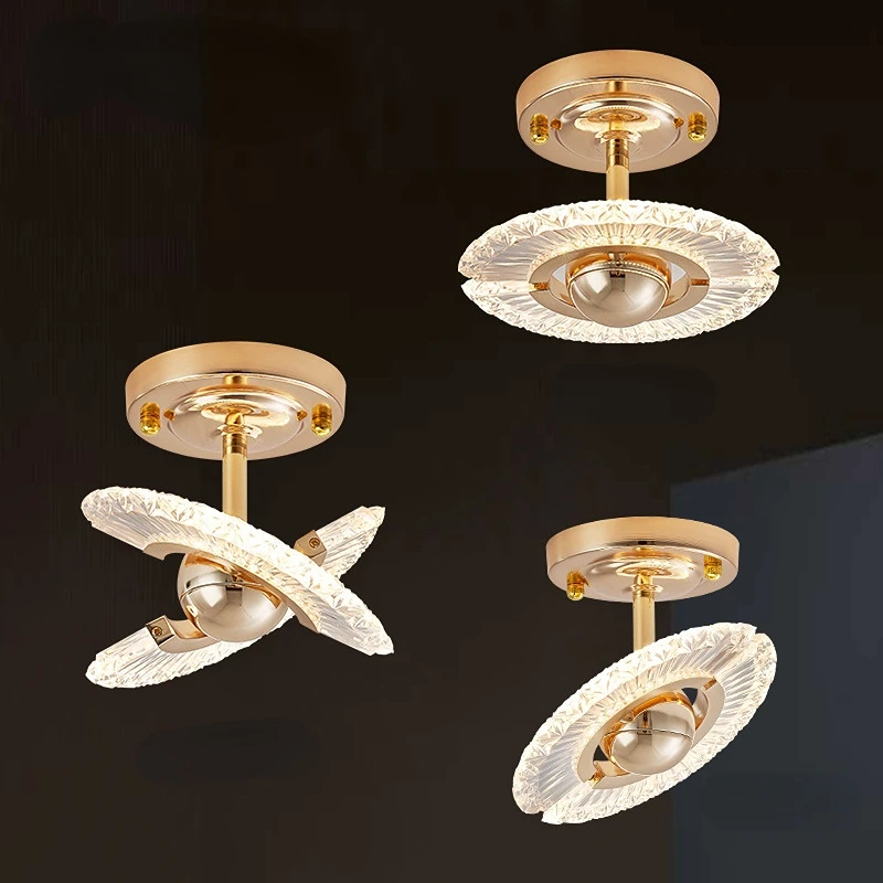 Modern Light Luxury LED Ceiling Lamp for Corridor Balcony Indoor Ceiling Light for Bedroom Living Room 110-220V Lighting Fixture
