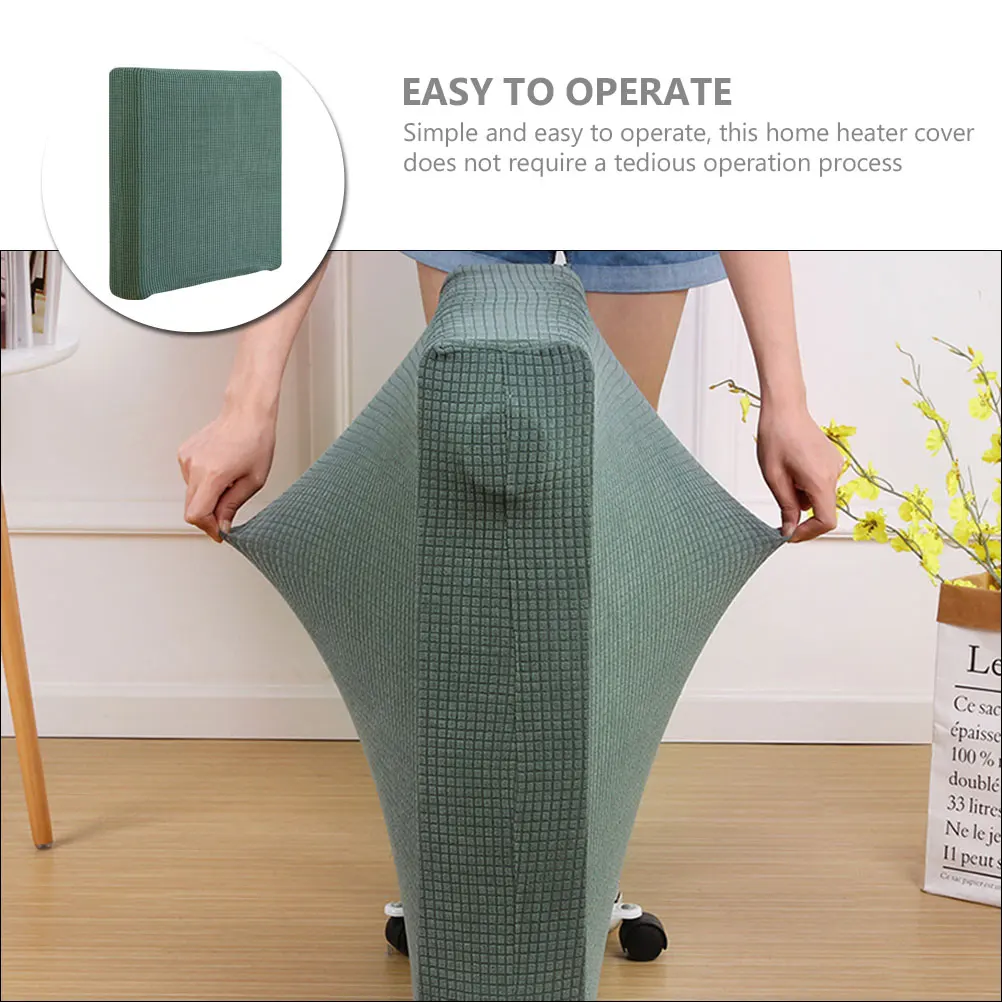 

Dust for Home Heater Radiator Cloth Large Mint Green Washable Breathing Protective Cover Indoor Heater Dust Cover