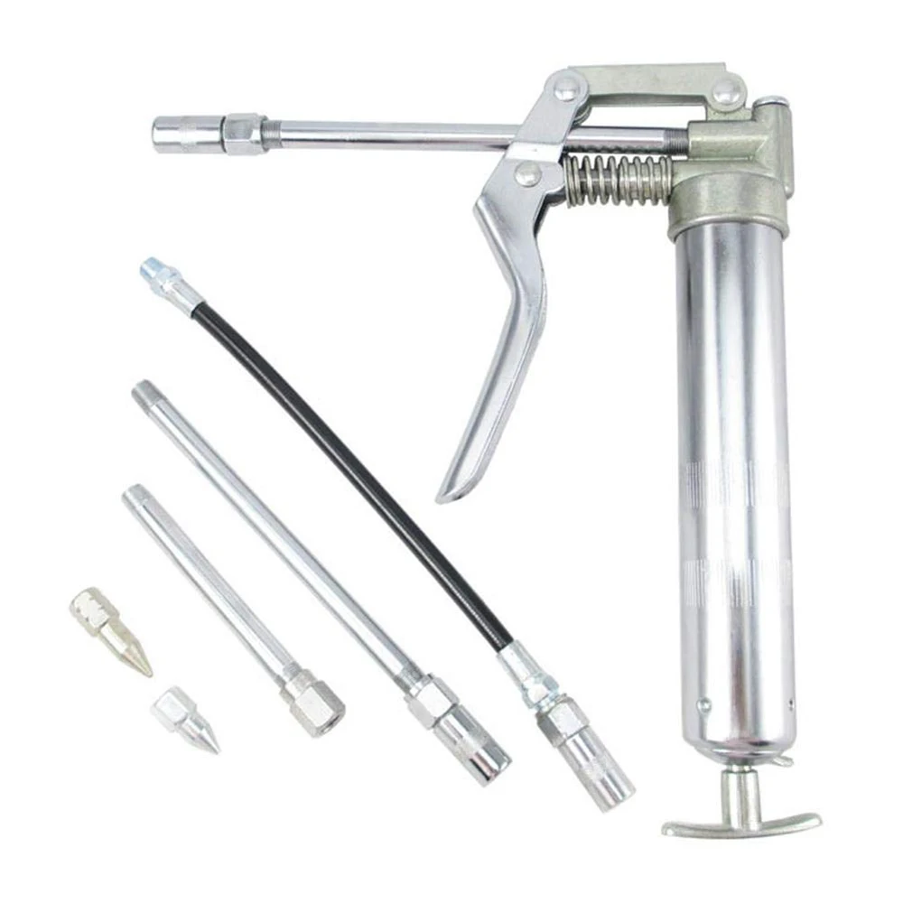 

1200CC Manual Grease Gun, Handheld Pistol Grip Grease Butter Gun Flexible Hose Grease Gun for Auto Vehicle Repair Lubrication