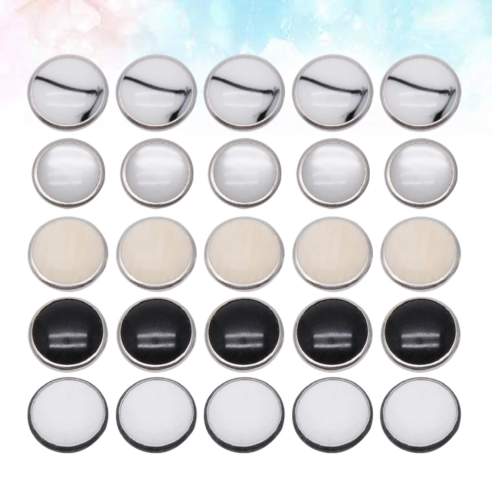 

50Pcs Press Stud Snap Buttons Metal Fasteners Durable for Clothing Accessories Sewing Jackets Jeans DIY Manual Craft