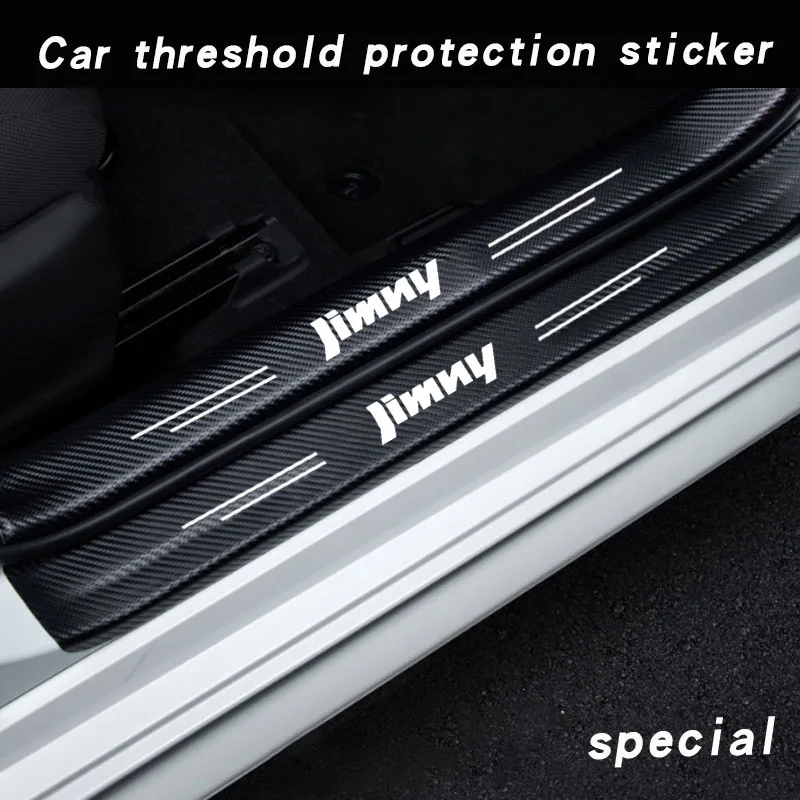 Car Door Sill Guard Plate Threshold Protector Running Entry Board Pedal Cover for Suzuki Jimny Car Accessorie Anti Scratch