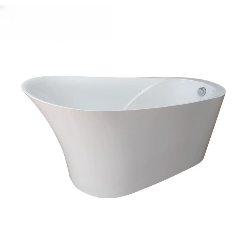 

Acrylic minimalist thin edge seamless splicing modern independent bathtub