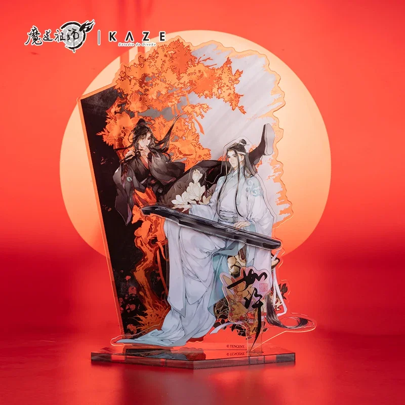 Grandmaster of Demonic Cultivation Wei Wuxian Lan Wangji Music Box Acrylic Stand Display Badge Kechain Coaster Cosplay MDZS Gift