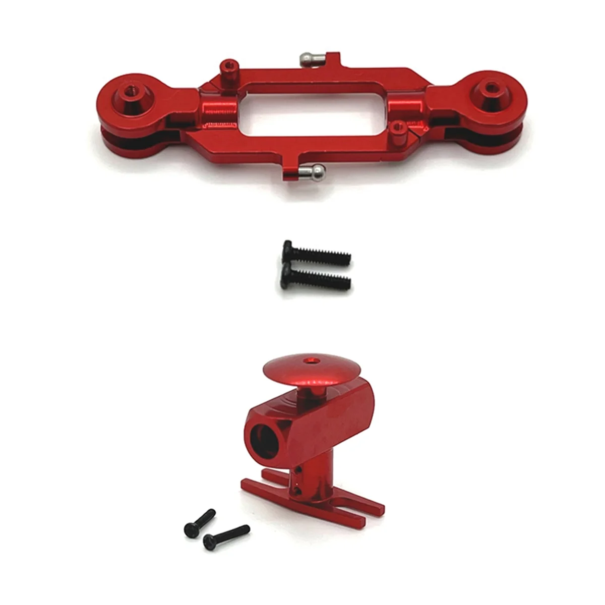 The New RC Helicopters Upgrade Blade Clamp Rotor Clamp Kit for RC Helicopters K200 Red